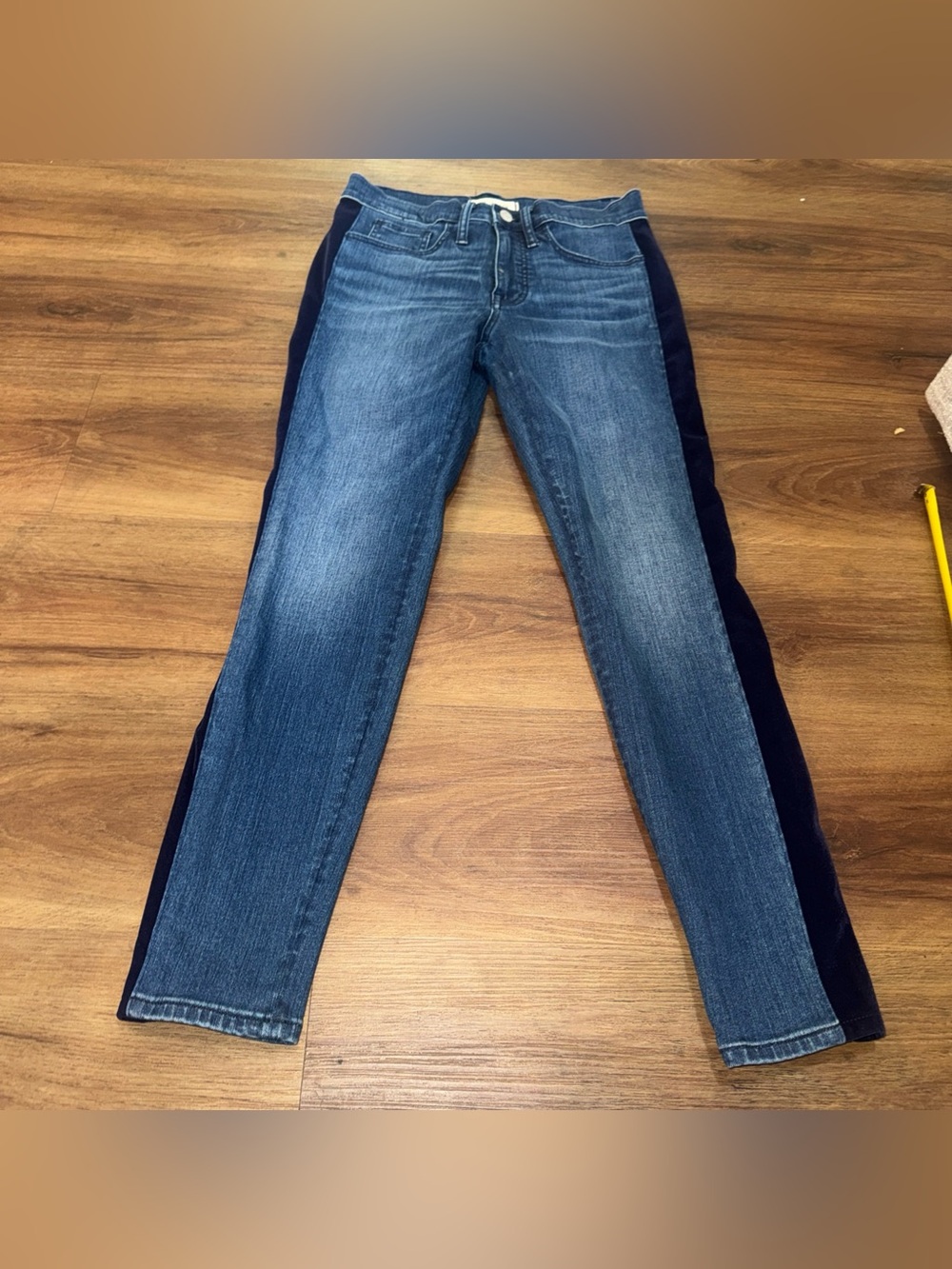 Madewell 9" High Rise Skinny Jeans Dark Wash Women's Size 28 Blue Velvet